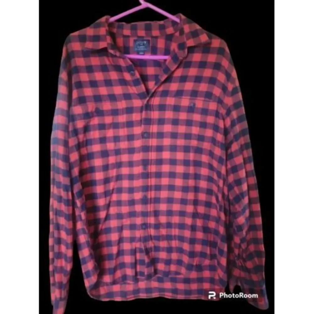 J crew JCREW flannel lumberjack plaid button shirt‎ long sleeve top  Lg